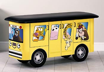 Pediatric Examination Table Zoo Bus with Jungle Friends - Clinton Industries