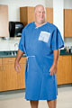 Exam Gown Poncho Style Blue 4-5XL